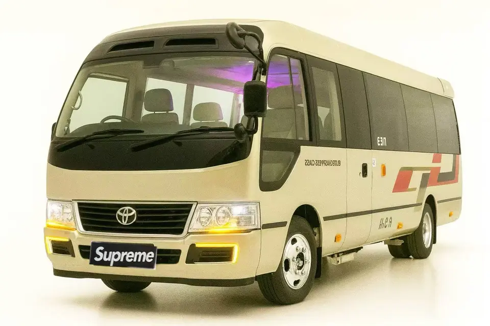 Toyota Coaster (with driver)